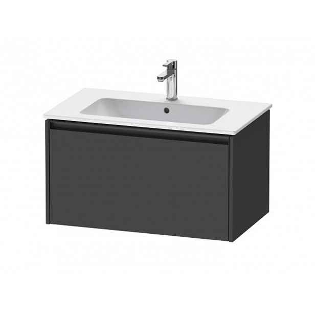 Duravit Ketho.2 - Umyvadlová skříňka 44x81x48 cm, 1 zásuvka, grafit mat K25063049490000