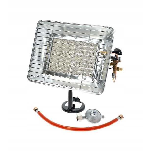 Plynový Ohřívač Drel komplet reduktor hadice 4,2 Kw