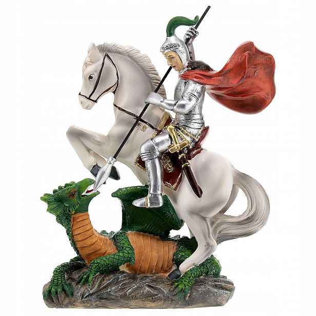 Krásná figurka Svatého Jiří * Patron Rytířů/vojáků * výška 14 cm