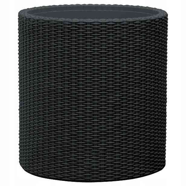 Keter Cylinder Planter Květináč L Grafit