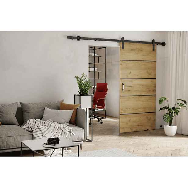 KIER Posuvné dveře LORNI PLUS | 80 cm Barva: Dub craft zlatý