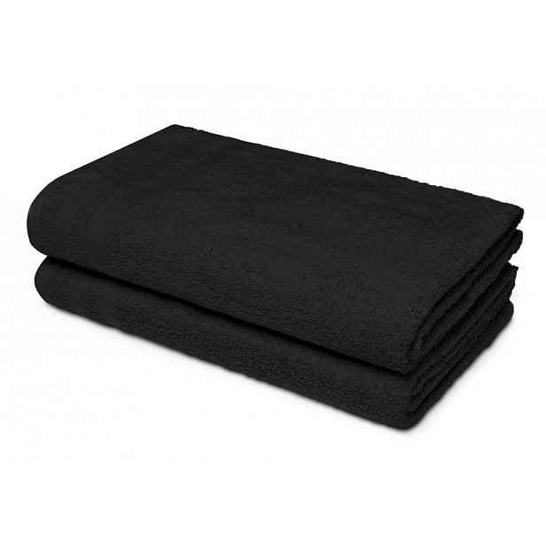 Osuška Miami 70x140 cm, černá