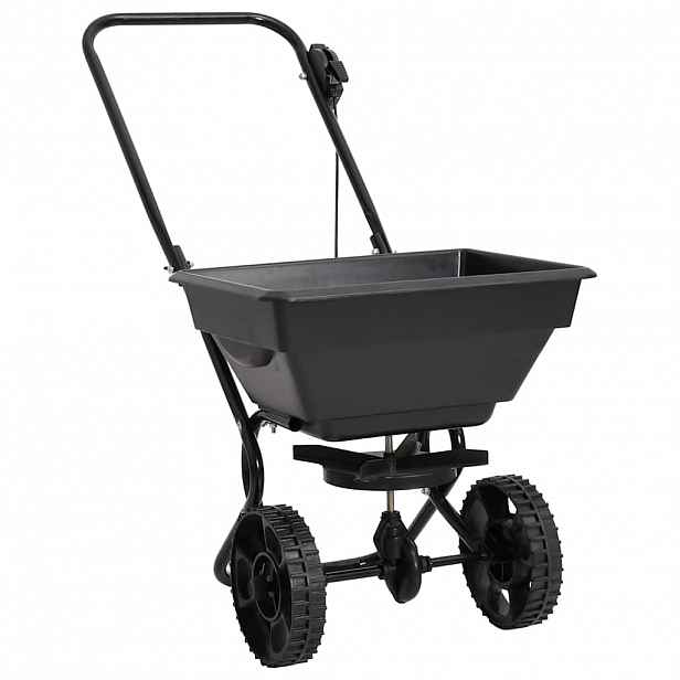 vidaXL Ručně tlačené rozmetadlo soli PVC a ocel 80 x 46 x 75 cm 15 L