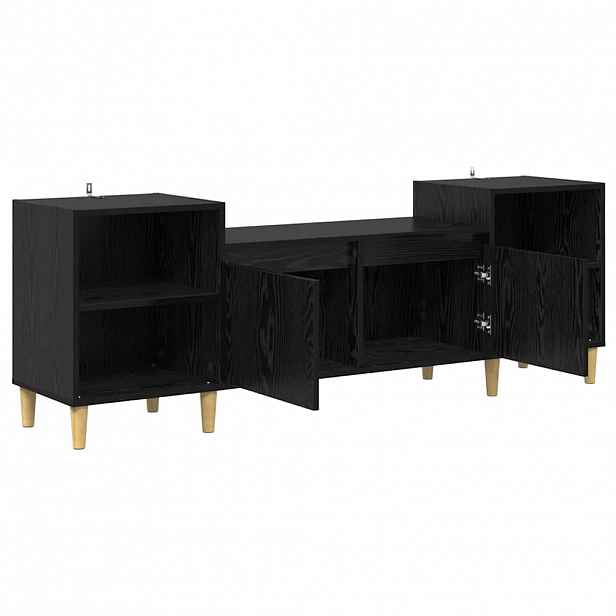 vidaXL Televizní skříň 160 x 35 x 55 cm Černý dub Kompozitní dřevo