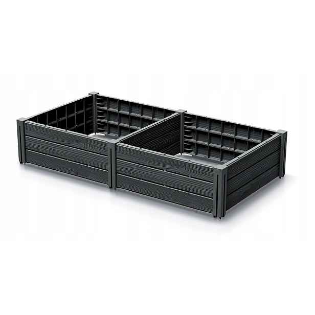 Zahradní záhon Base Plant 123,6x61,8x23 cm šedý Prosperplast IBPS134-S433