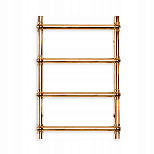 Koupelnový radiátor na vodu Nerezový Gold Retro 500x800