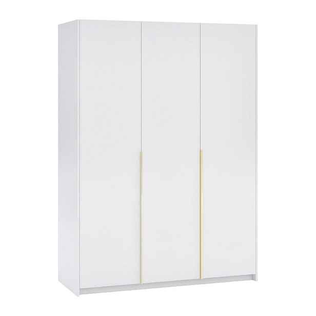 MASSENO ŠATNÍ SKŘÍŇ S OTOČNÝMI DVEŘMI AMARA, 148/204/58 cm 3dveřová, bílá