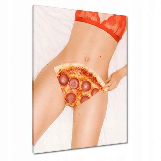 Obrazy 60x80 Masová hostina Pizza Salami