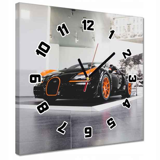 30x30 Bugatti Auto hodiny