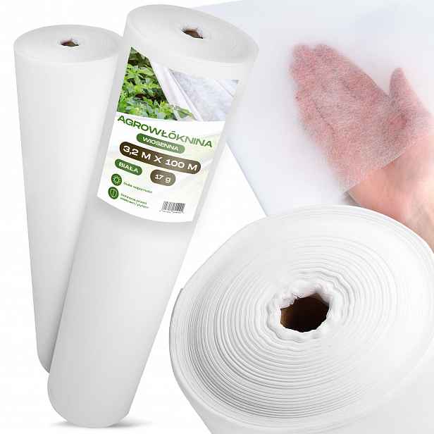 Agrotextilie Bílá Jarní 3,2 x 100 m Obal Rostlin 17 g Ochranná Uv Le 8Q