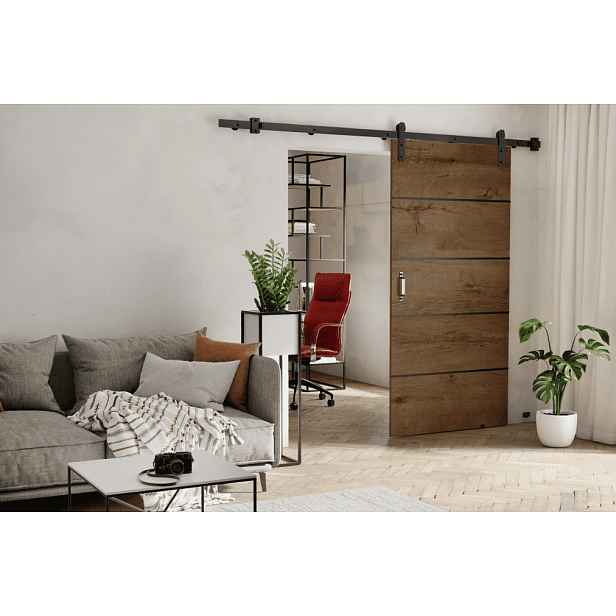 KIER Posuvné dveře LORNI PLUS | 90 cm Barva: jasan tmavý