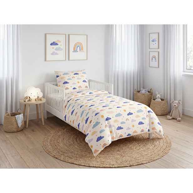 Povlečení do postýlky z Renforcé bavlny CLOUDIRO barevné Rozměr povlečení: 45 x 65 cm | 90 x 135 cm