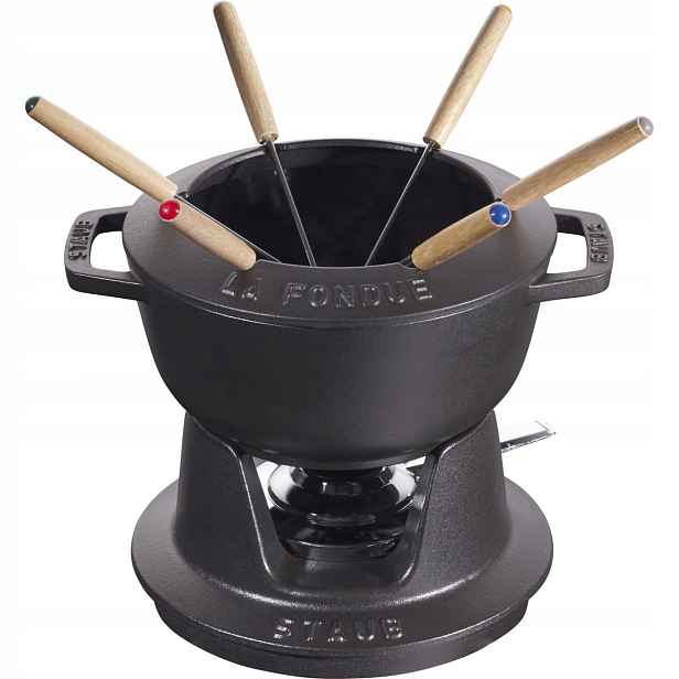 Sada pro Fondue 18 Cm, černá Staub