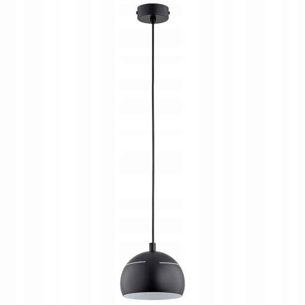 Závěsná lampa minimalistická černá 1xE14 10W Alfa kolekce Plus