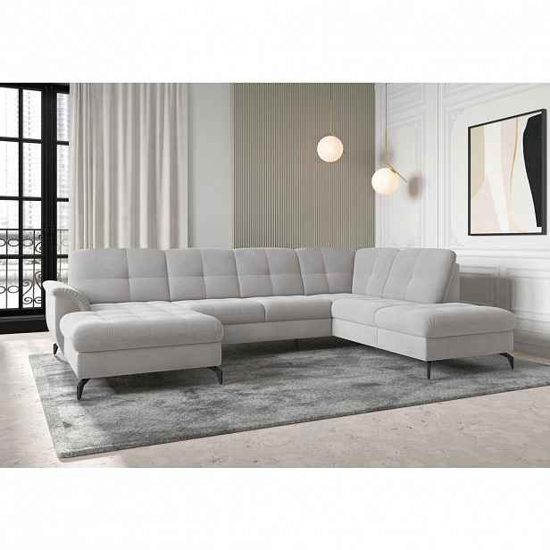 Sit & More SEDACÍ SOUPRAVA, textil, barvy stříbra