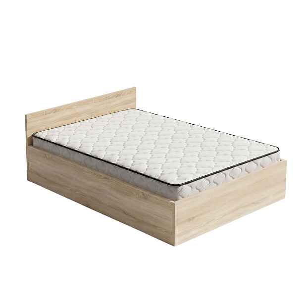 Ak furniture Jednolůžková postel Trento 120x200 se zvedacím roštem a matrací dub Sonoma