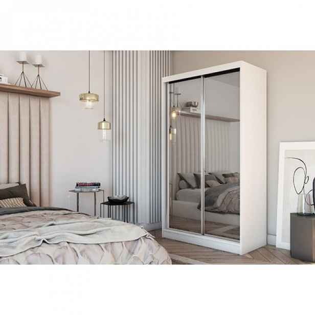 Kvalitní Šatní Skříň Debora 120 cm Bílá