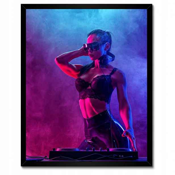 Plakáty v rámu 40x50 DJka Žena Dj Dým Pár