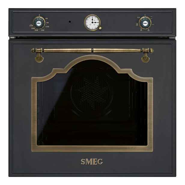 Smeg Vestavná trouba Cortina, SF67C1, 60 cm, objem 70 l, 6 funkcí, antracitová SF67C1AO