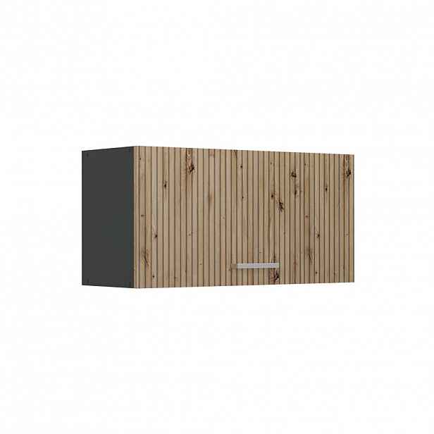 Vicco VĚŠÁK NA STĚNU R-Line, Řemeslný dub/Antracit, 80 cm Plochý