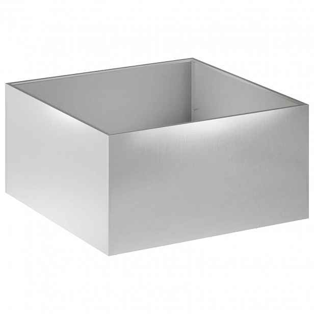 vidaXL Zahradní pěstebník Stříbrná 80 x 80 x 40 cm Nerezová ocel