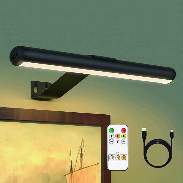 Bezdrátová Led lampa pro obrazy 32 cm akumulátor 4000 mAh s dálkovým ovládáním