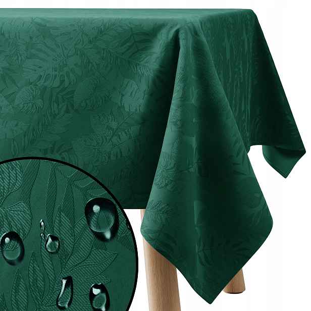 Voděodolný ubrus Filumi Lahvově Zelená Barva 140x320