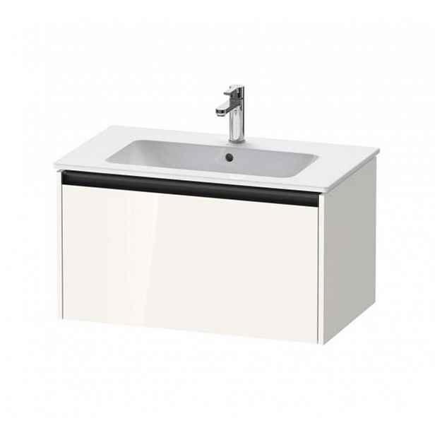 Duravit Ketho.2 - Umyvadlová skříňka 44x81x48 cm, 1 zásuvka, lesklá bílá K25063022220000