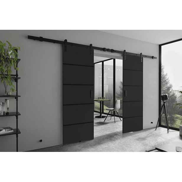 KIER Posuvné dveře LORNI PLUS DUO | 132 cm Barva: Grafit