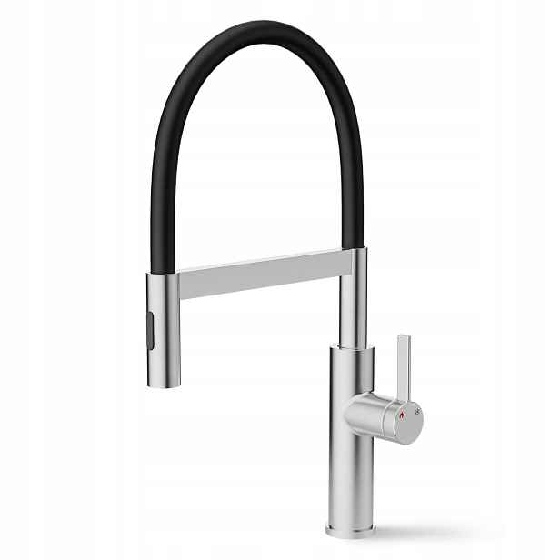 Kuchyňský Kohout S Vytahovací Sprškou Inox Kartáčovaný 360° 520 MM