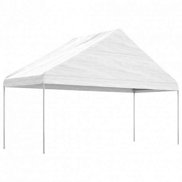 vidaXL Altán se střechou bílý 5,88 x 2,23 x 3,75 m polyethylen