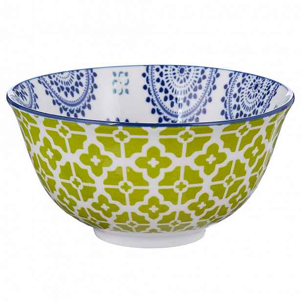 Butlers ORNAMENTS Miska 240 ml - modrá/zelená