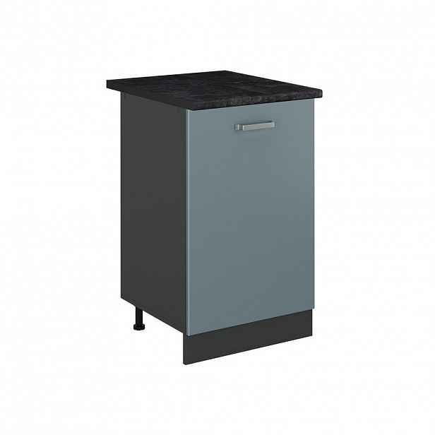 Vicco SPODNÍ SKŘÍŇKA KUCHYŇSKÉ LINKY R-Line, Modrošedá/Antracit, 50 cm pracovná doska antracitová