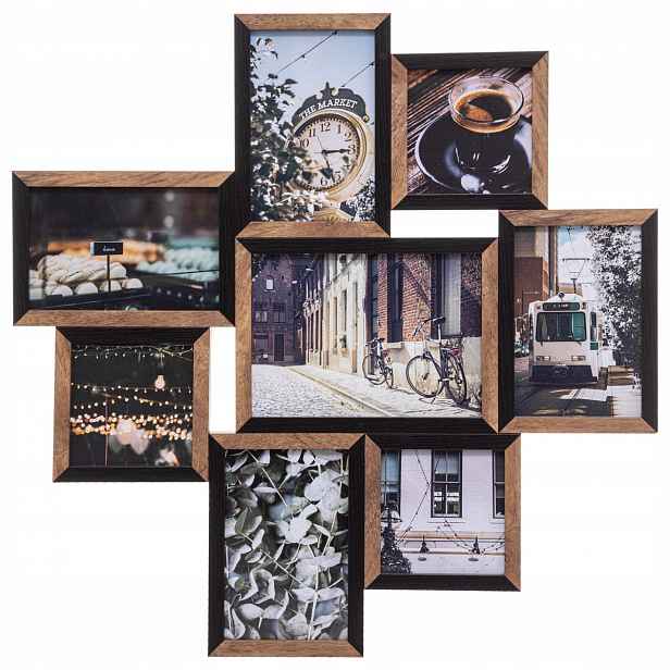 Dřevěný Rám Na Fotografie Na 8 Fotografiích 48X48 CM Multirama