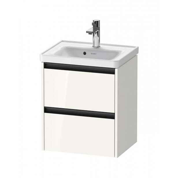 Duravit Ketho.2 - Umyvadlová skříňka 55x48x38 cm, 2 zásuvky, lesklá bílá K25280022220000