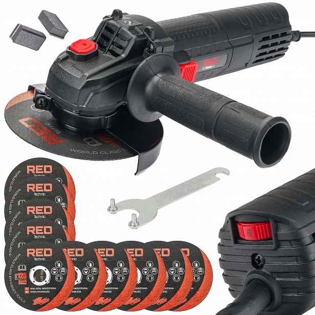 Úhlová Bruska Síťová 125MM 1300W Regulace Diax Bruska 10 Kotoučů