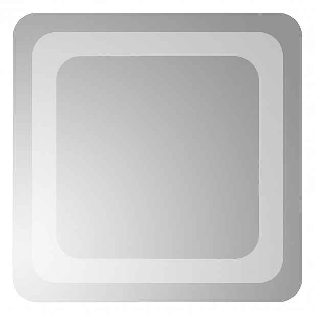 vidaXL LED koupelnové zrcadlo Transparentní 30 x 30 cm tvrzené sklo