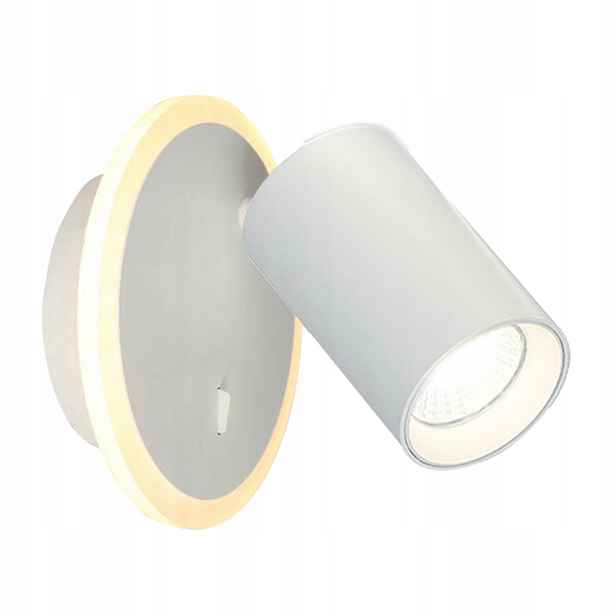 Nástěnné svítidlo Led GU10 bílý reflektor s vypínačem Light Prestige