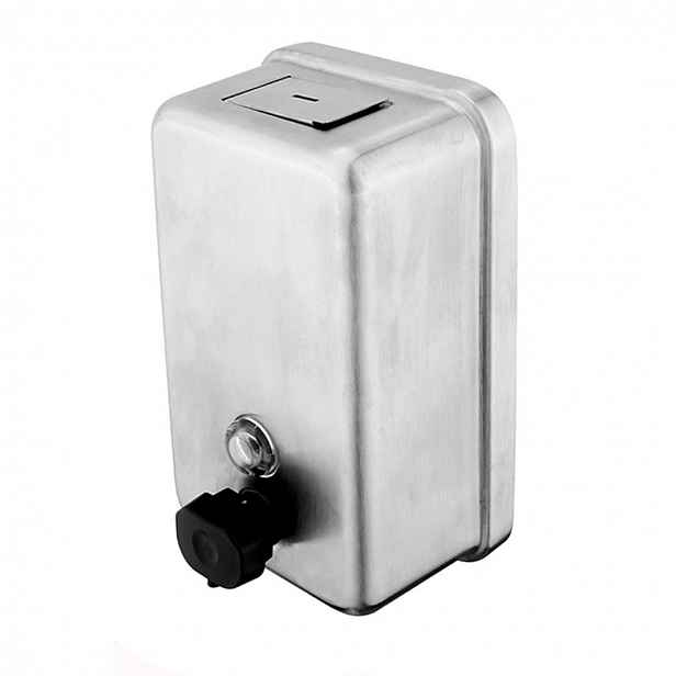 Nimco - Nástěnný zásobník tekutého mýdla, 1100 ml, broušená nerez HPM 8131-10