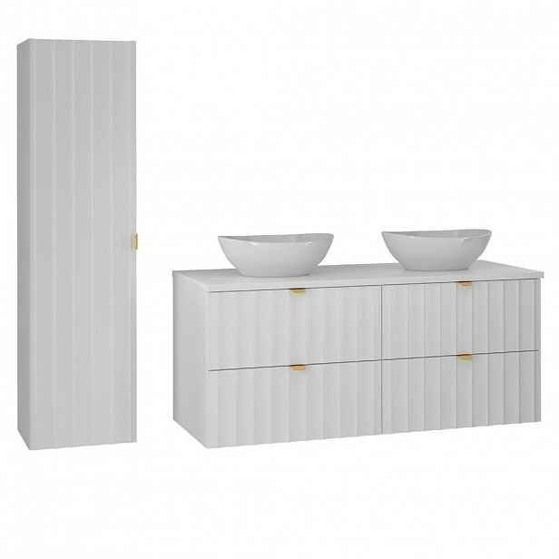Petits-meubles KOUPELNOVÝ NÁBYTEK 120.6cm Lexa 2er-Set Bílá