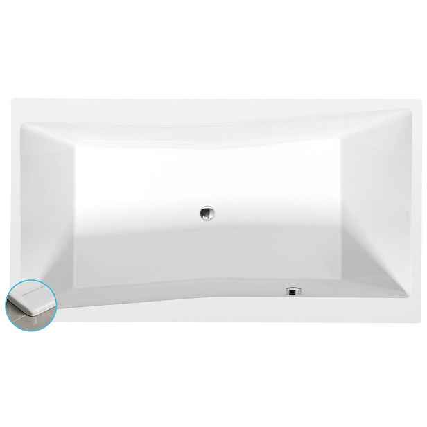Polysan QUEST SLIM obdélníková vana 190x100x49cm, bílá