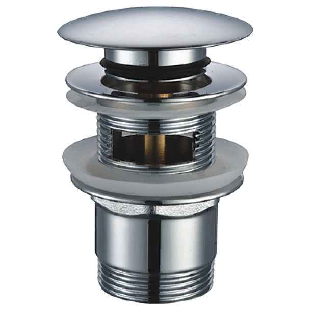Steno Click CLACK - umyvadlový odpadní ventil 5/4" s velkou zátkou; pro umyvadla s přepadem 20 - 45 mm