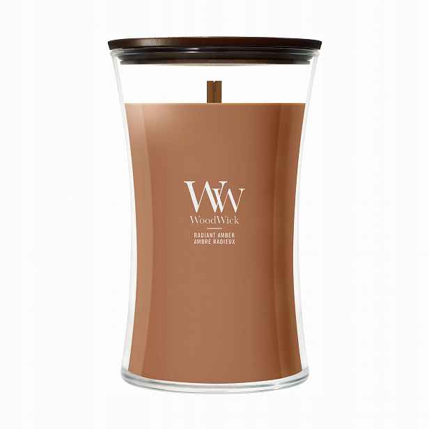 Velká vonná svíčka WoodWick Radiant Amber