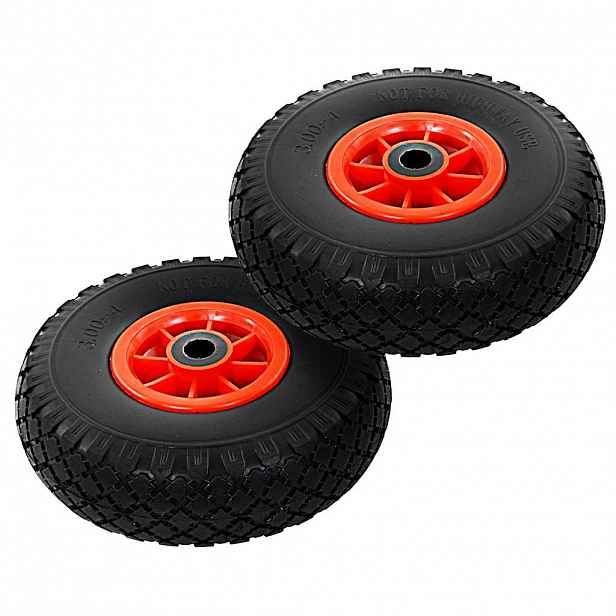 vidaXL Kola k rudlu 2 ks solidní PU 3.00–4 (260 x 85)