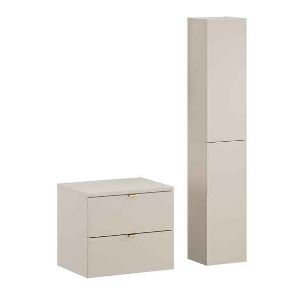 Zestaw meblowy 60cm z blatem i Szafką wysoką Dalia Cashmere