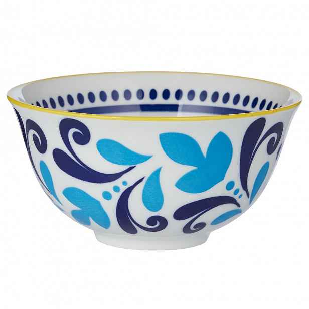 Butlers ORNAMENTS Miska 240 ml - sv. modrá/ tm. modrá