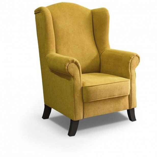 Beautysofa KŘESLO UŠÁK Leonardo žluté