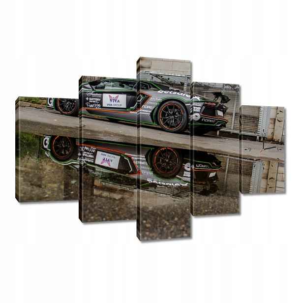 Nástěnné hodiny 150x105 Sportovní auto