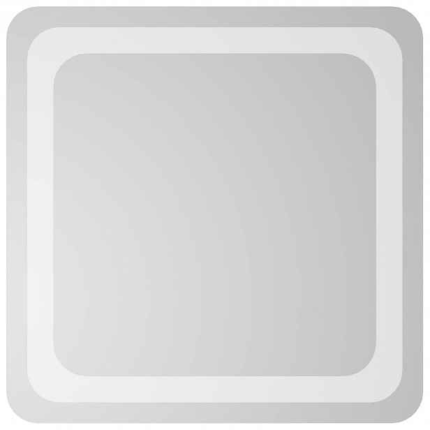 vidaXL LED koupelnové zrcadlo Transparentní 40 x 40 cm tvrzené sklo