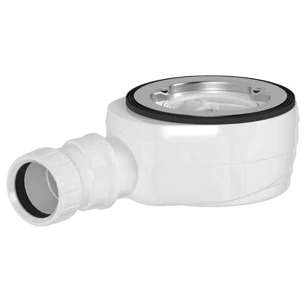 GELCO vaničkový sifon, průměr 90mm, DN40, nízký, pro vaničky s krytem